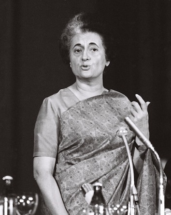 Opplysninger om personen: Indira Gandhi (1917-1984)